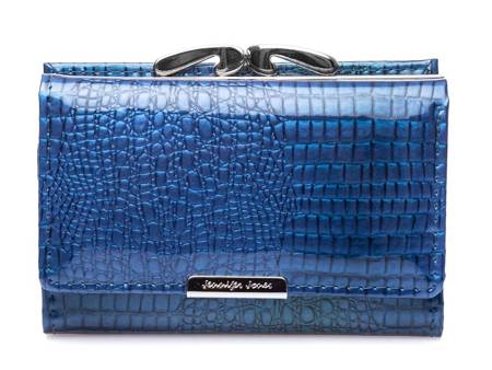 Jennifer Jones Women's Medium Blue Lacquered Wallet