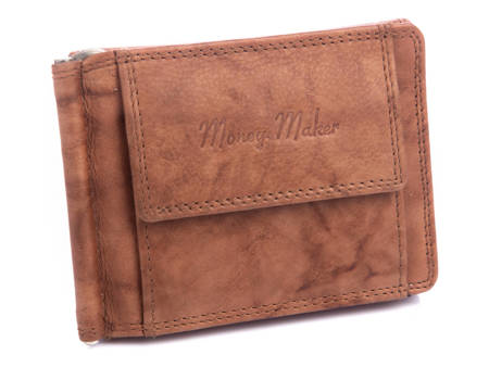 Men's leather banknote brown Money Maker