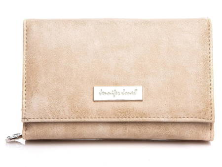Women's ecru eco leather purse by Jennifer Jones