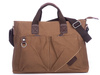 Braune Segeltuchtasche mit Platz für einen 15,6" Laptop SERGEJ